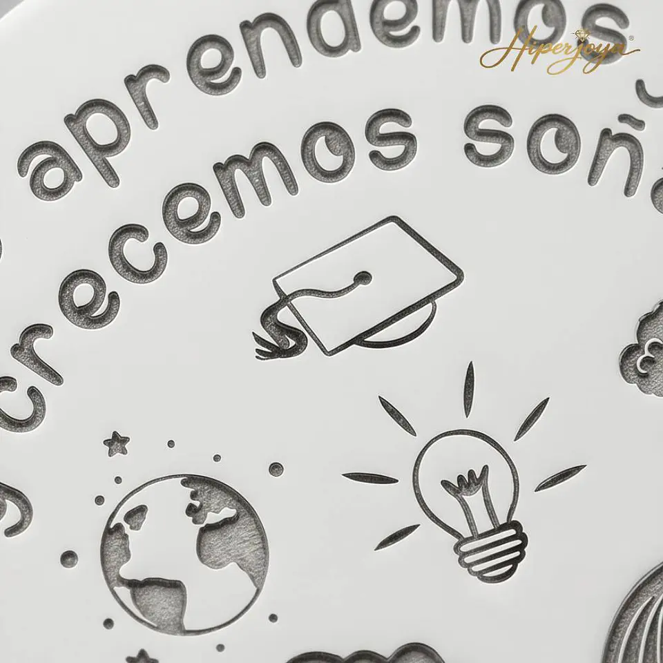 Colgante personalizado alumnos plata 3