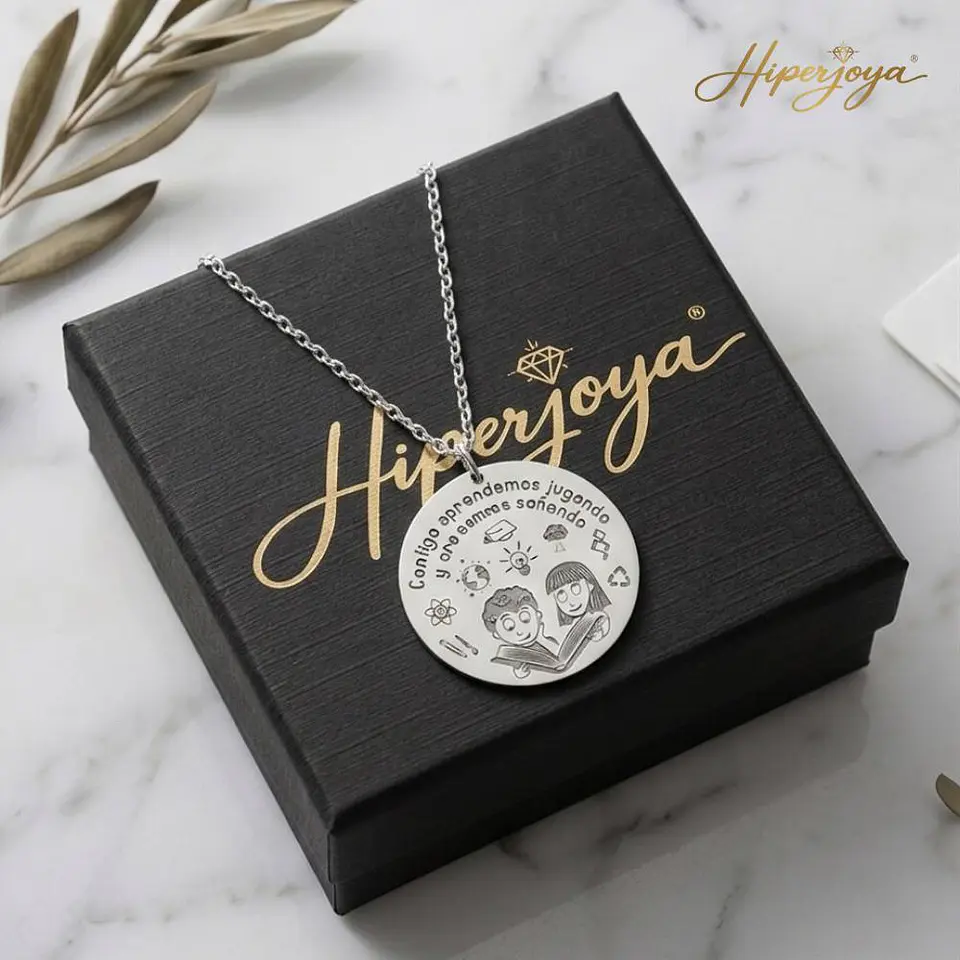 Colgante personalizado alumnos plata 5