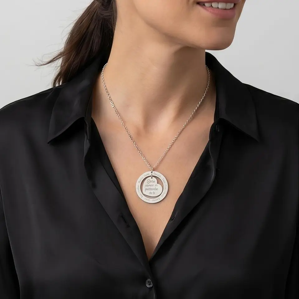 Colgante leyenda personalizada plata 2
