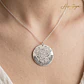 Colgante personalizado nombre flores plata  - Miniatura 2