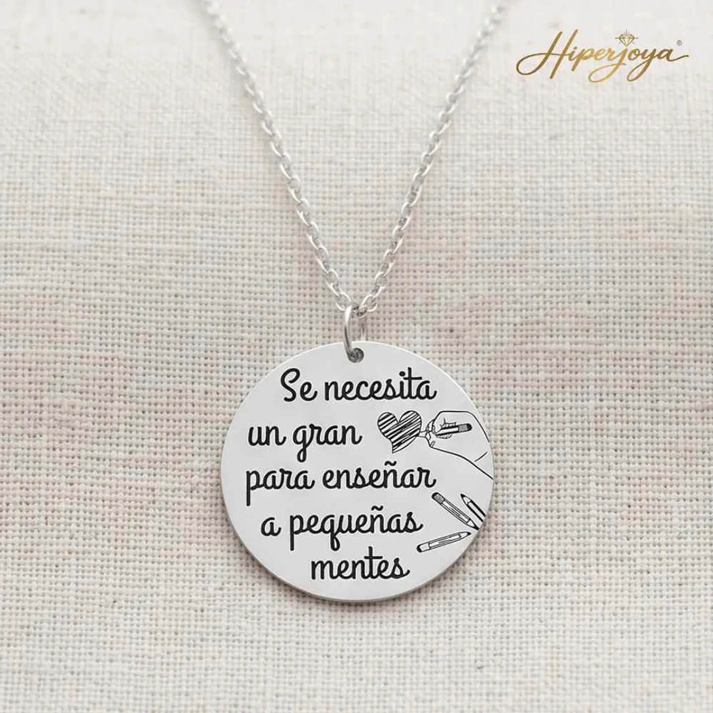 Colgante personalizado leyenda plata 7