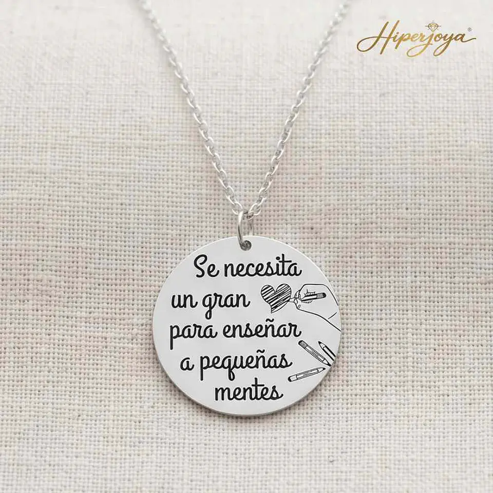 Colgante personalizado leyenda plata 7