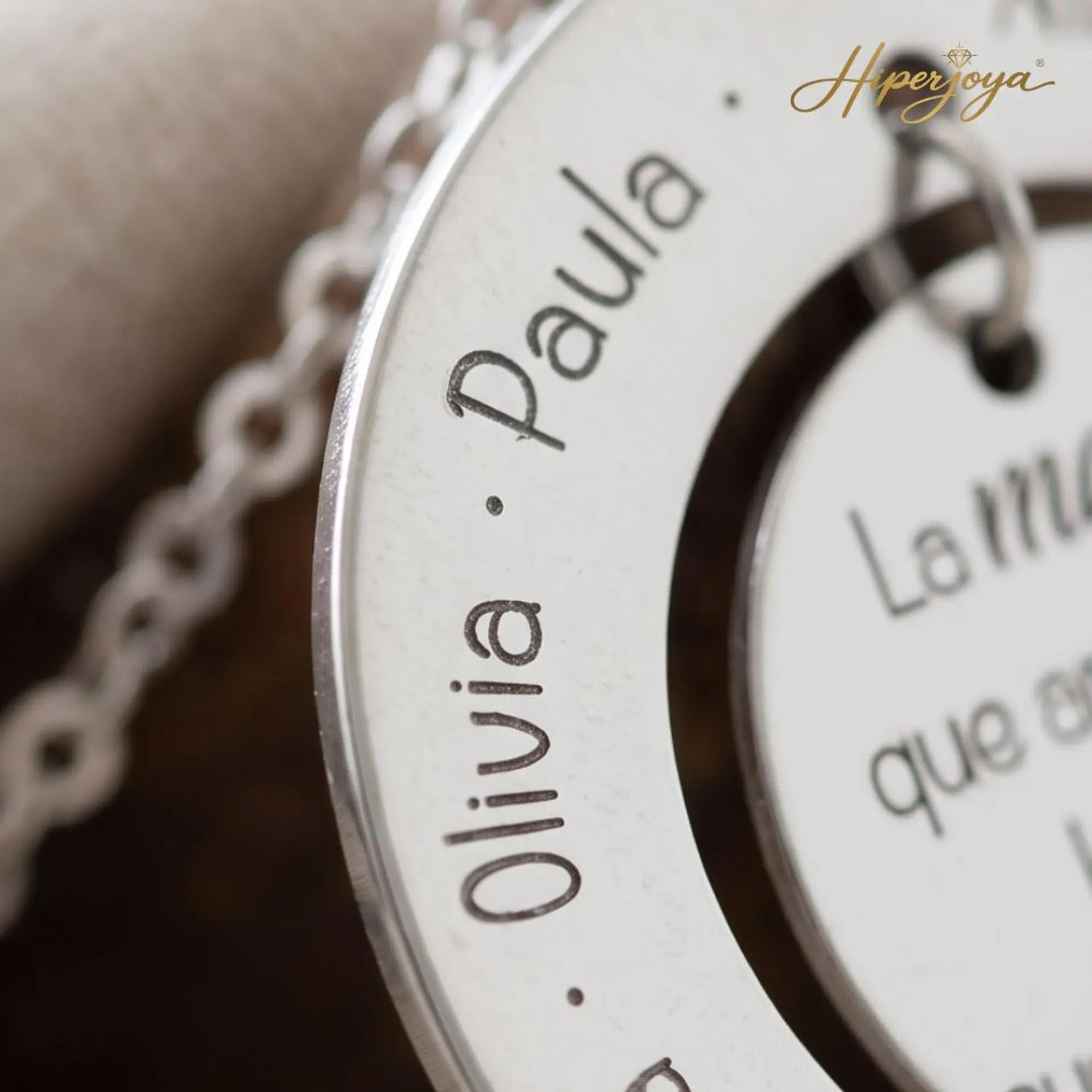 Colgante personalizado maestra leyenda plata 4