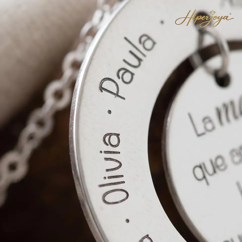 Colgante personalizado maestra leyenda plata 4