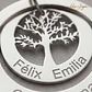 Colgante personalizado nombres plata - Miniatura 3