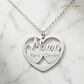 Colgante personalizado mamá e hijos plata - thumbnail 4