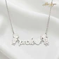 Colgante profe niño y niña plata  - Miniatura 4