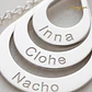Colgante personalizado de tres nombres plata - Miniatura 3