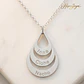 Colgante personalizado de tres nombres plata - Miniatura 5