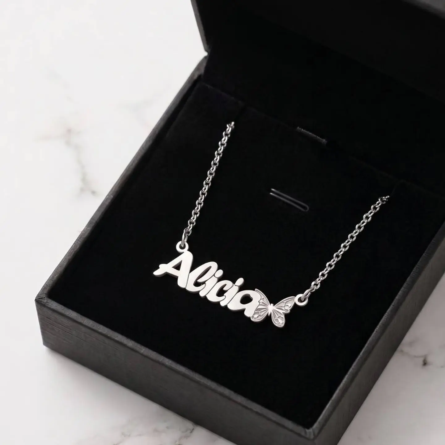 Colgante personalizado con nombre plata 6