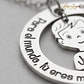 Colgante personalizado mamá e hijo frase plata - thumbnail 3