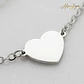 Gargantilla personalizada nombres y corazón plata - Miniatura 4