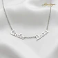 Gargantilla personalizada con nombres plata - Miniatura 4