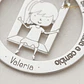 Gargantilla personalizada de niña y leyenda plata  - thumbnail 3