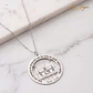 Gargantilla personalizada pareja de niña y niño plata - Thumbnail 6