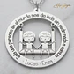 Gargantilla personalizada de niños plata - Thumbnail 3