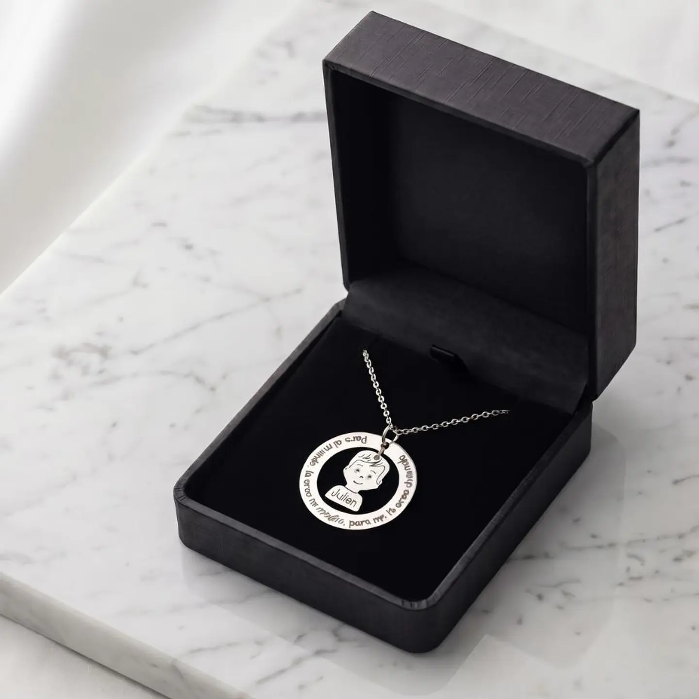 Gargantilla personalizada de niños plata 6