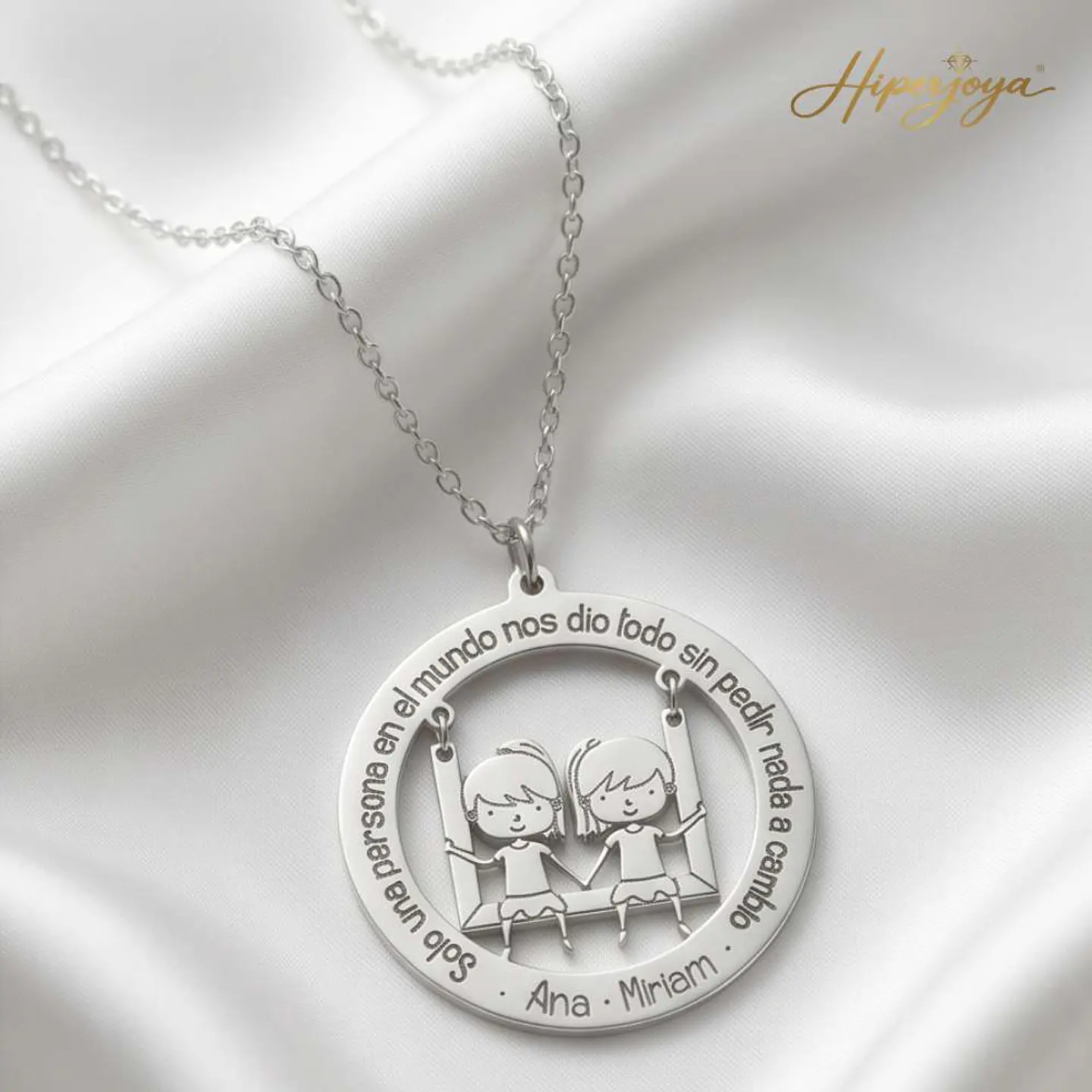 Gargantilla personalizada de niñas y leyenda plata 4