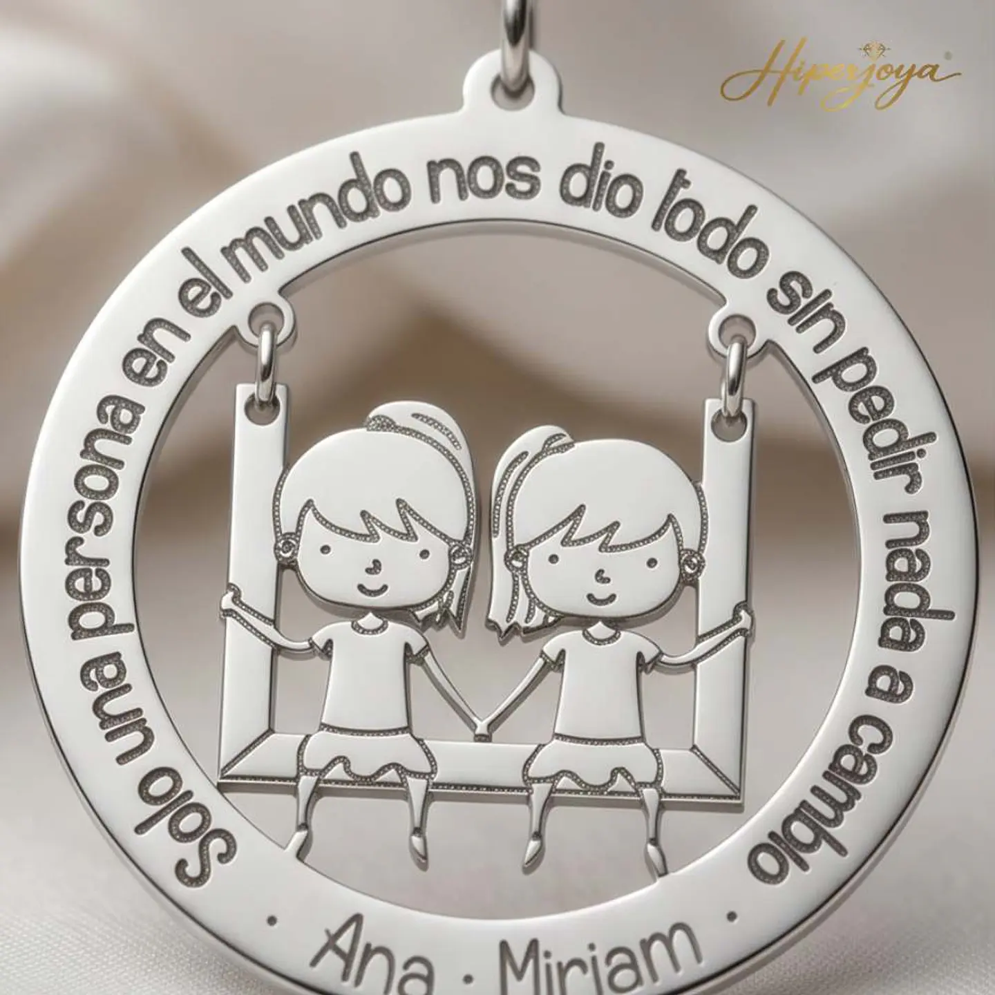Gargantilla personalizada de niñas y leyenda plata 5