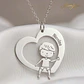 Gargantilla personalizada de niño con nombre plata  - Miniatura 3