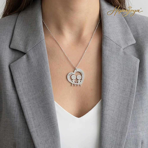 Gargantilla personalizada de niños con nombre plata