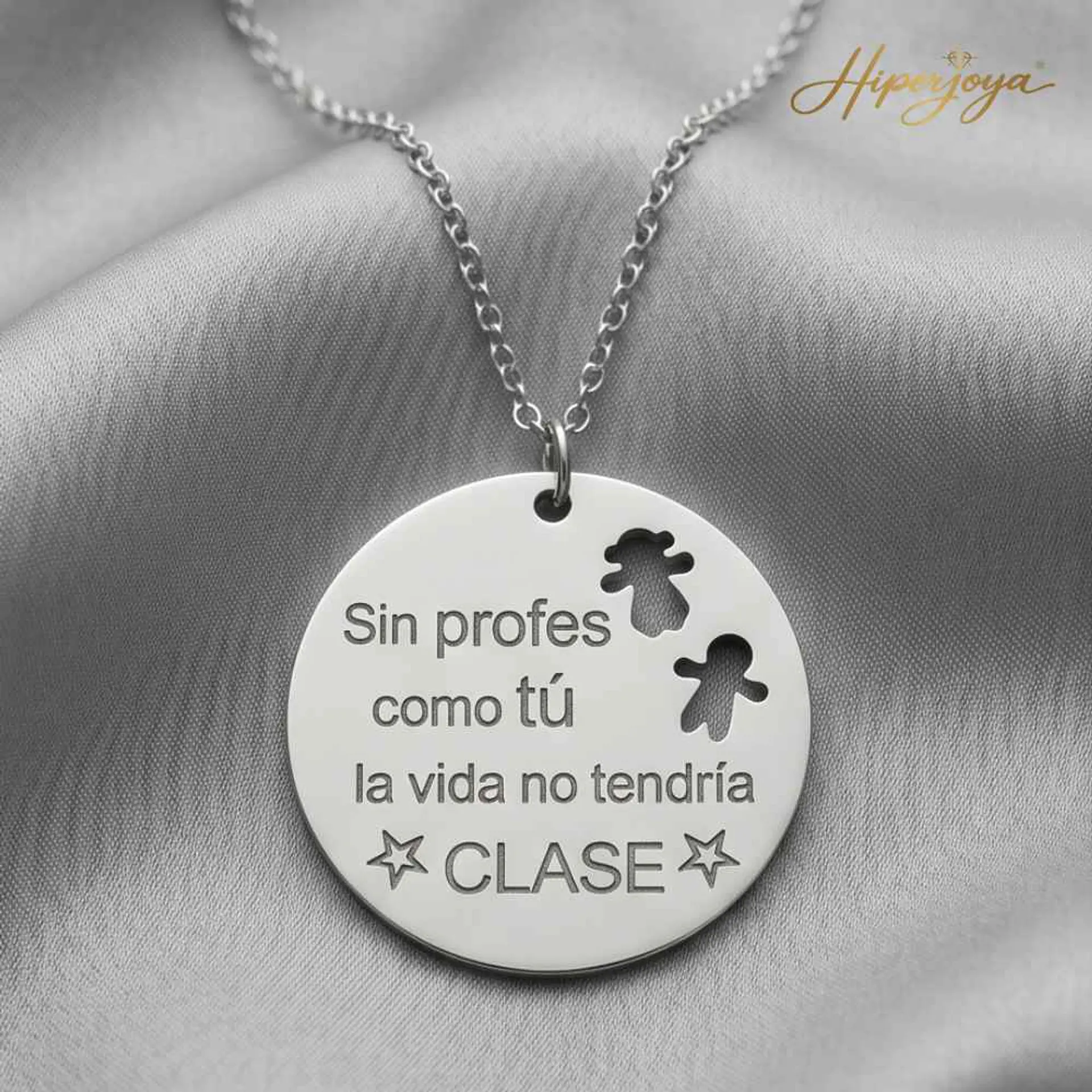 Gargantilla personalizada para la profe plata 4
