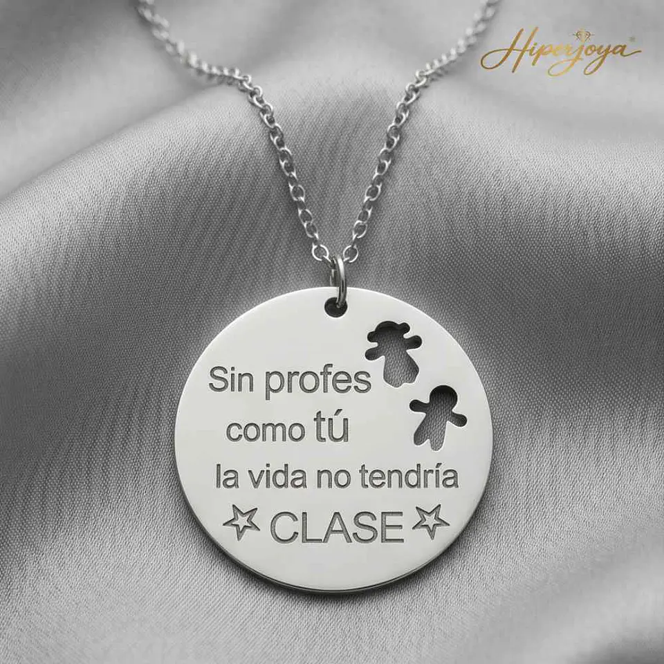 Gargantilla personalizada para la profe plata 4
