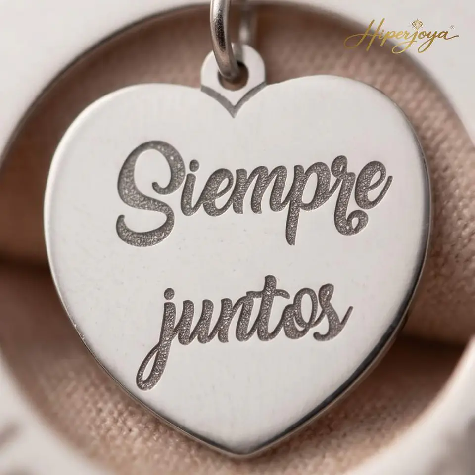 Gargantilla personalizada para comprometidos plata  3