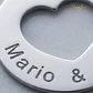Gargantilla personalizada para enamorados plata  - Miniatura 5