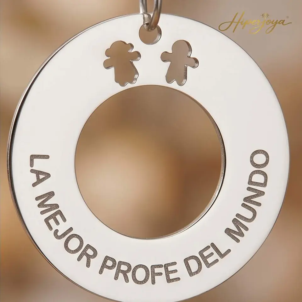 Gargantilla personalizada para tu profe favorita plata 3