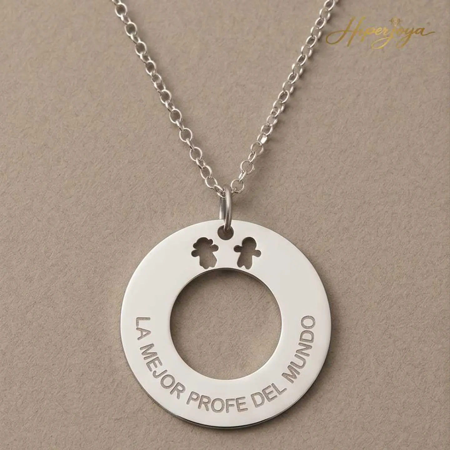 Gargantilla personalizada para tu profe favorita plata 5