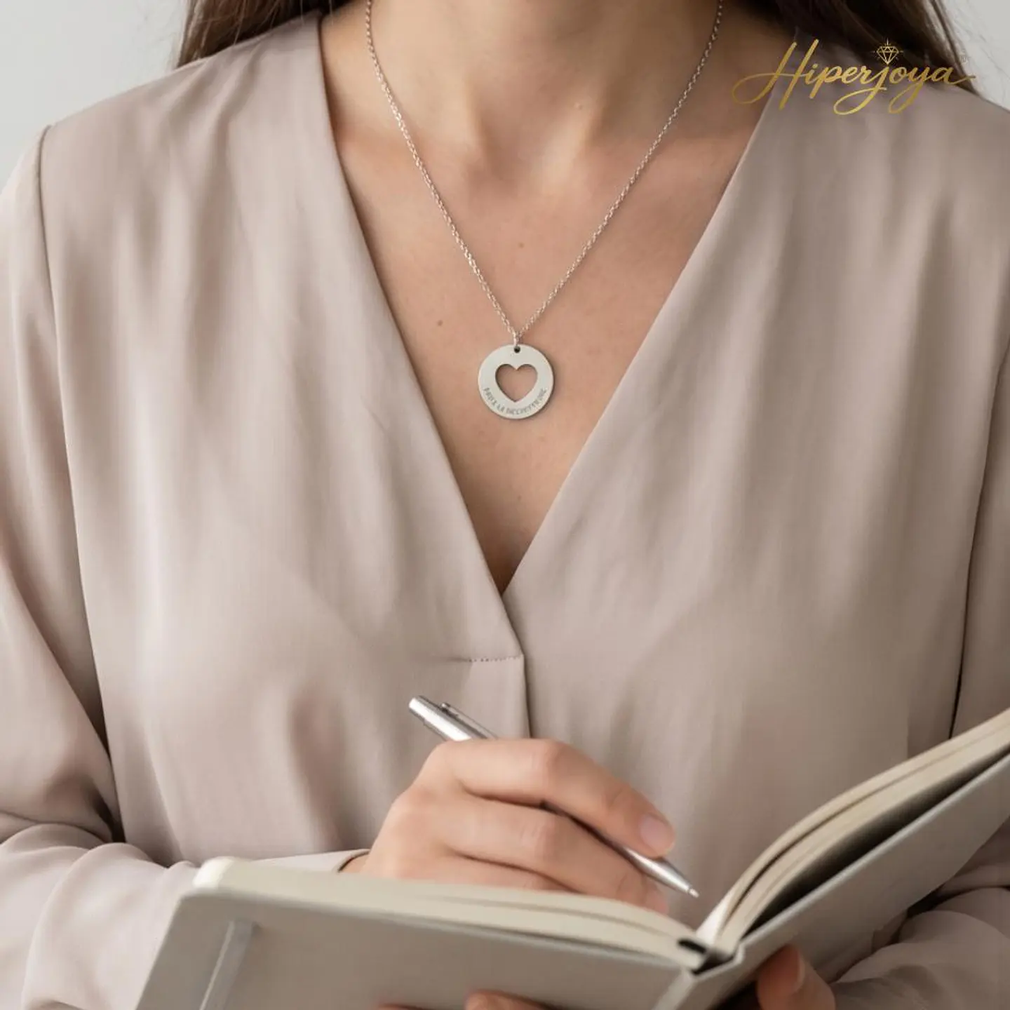 Gargantilla personalizada para la mejor profesora plata 2