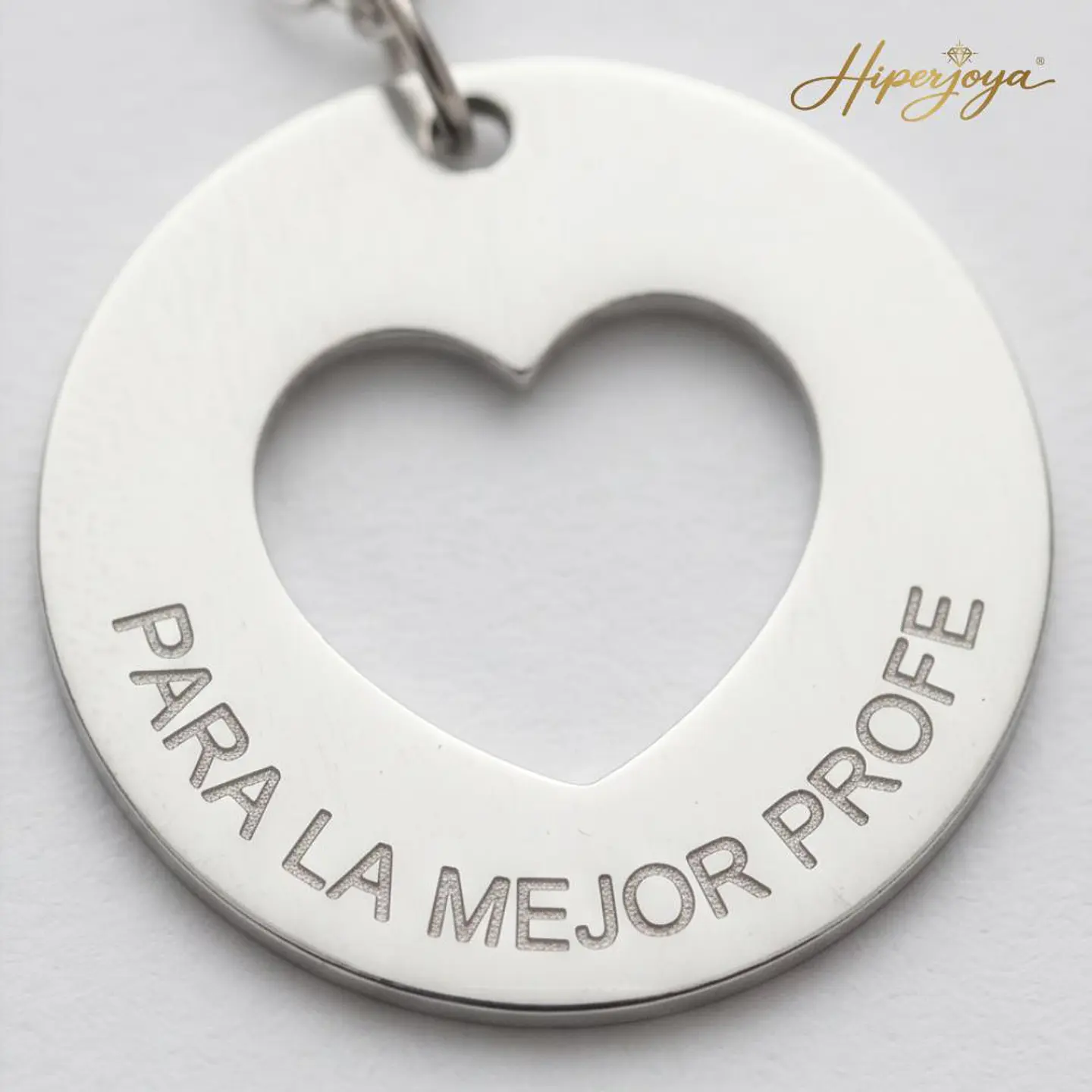 Gargantilla personalizada para la mejor profesora plata 3