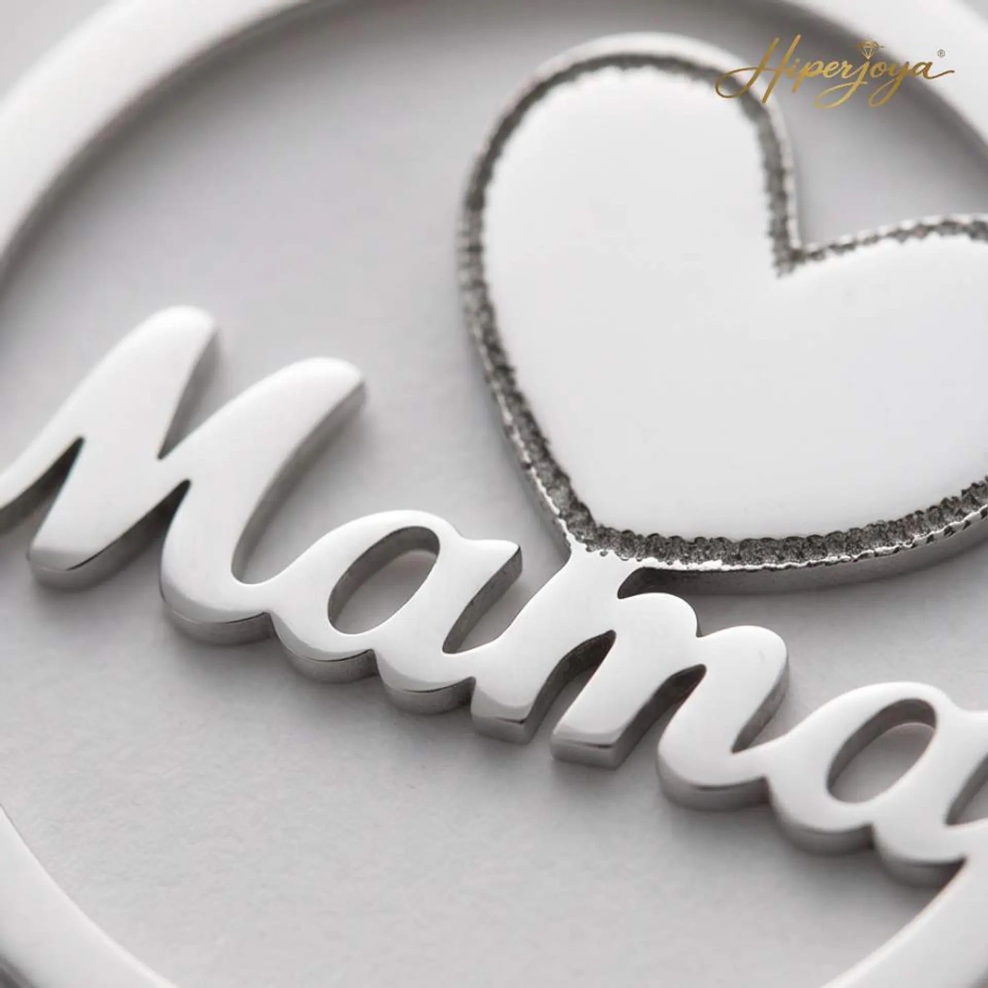 Gargantilla para mamá plata  3
