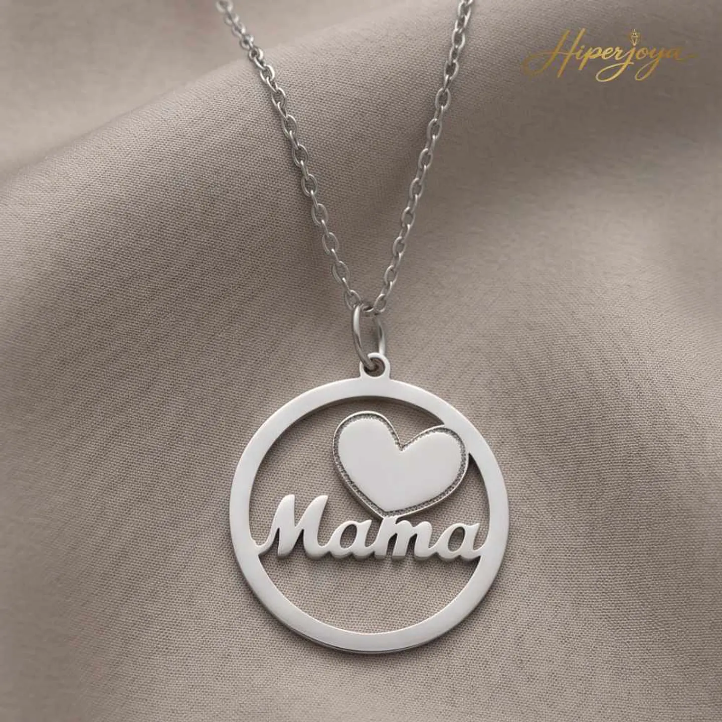 Gargantilla para mamá plata  5
