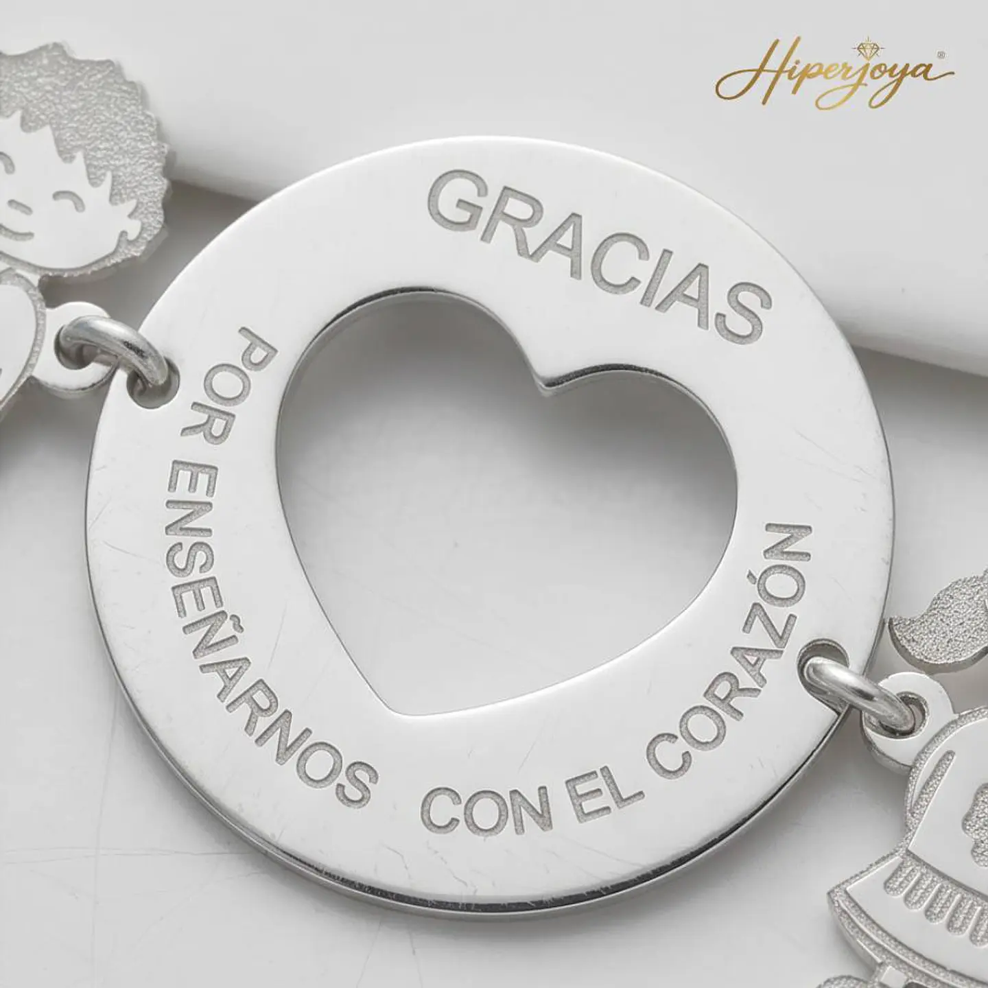 Gargantilla personalizada leyenda para la maestra plata 3