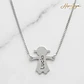 Gargantilla personalizada de niña plata - Miniatura 3