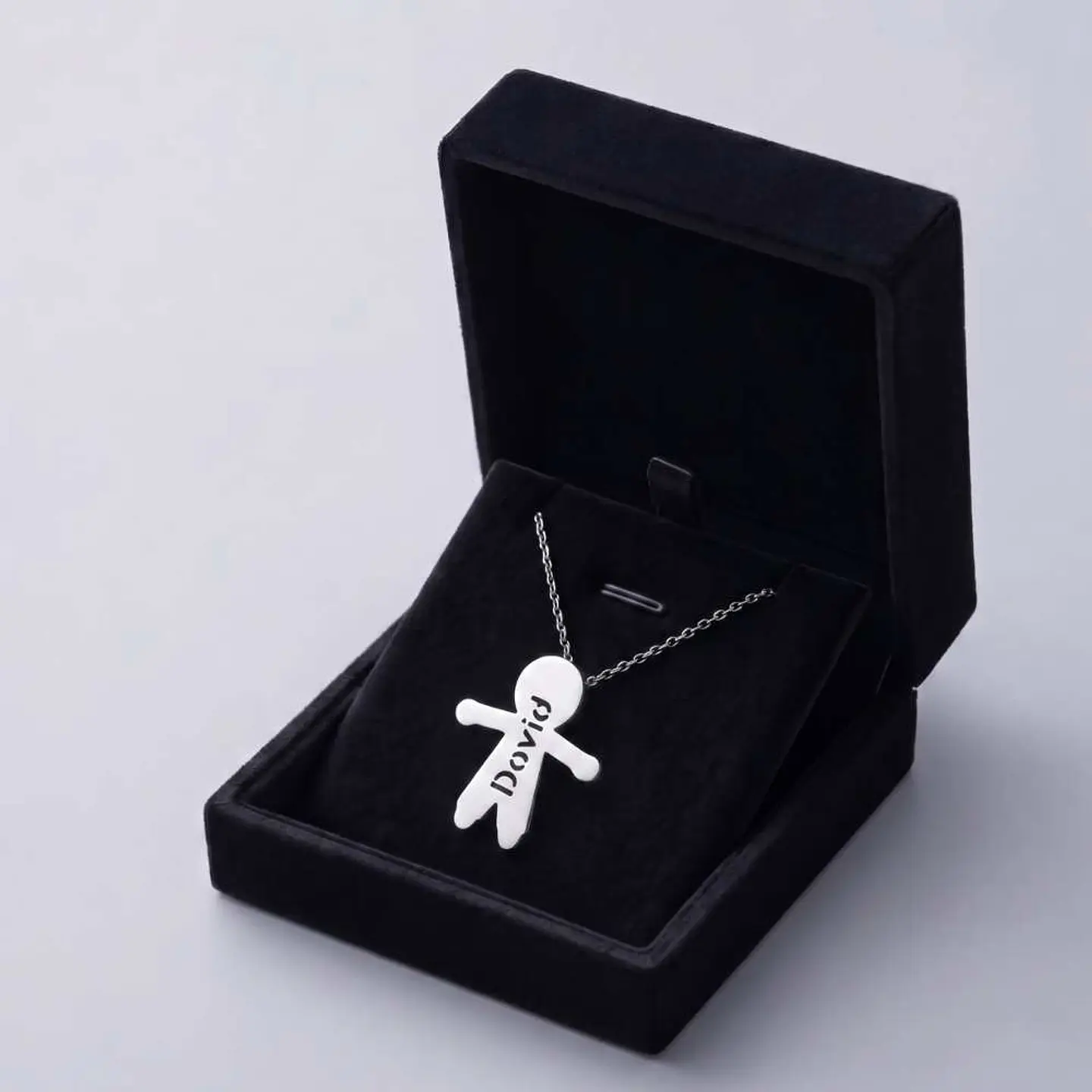 Gargantilla personalizada de niño plata 7