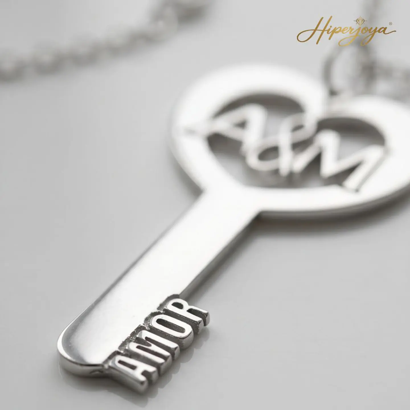 Gargantilla personalizada de amor plata 5