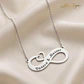 Gargantilla personalizada de infinito con nombres plata - thumbnail 5