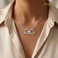 Gargantilla personalizada con nombres plata - vignette 2