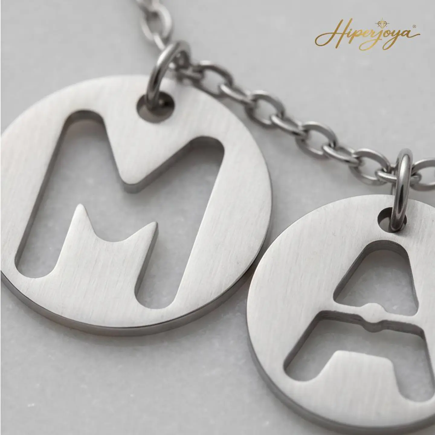 Gargantilla personalizada nombre personal plata 3