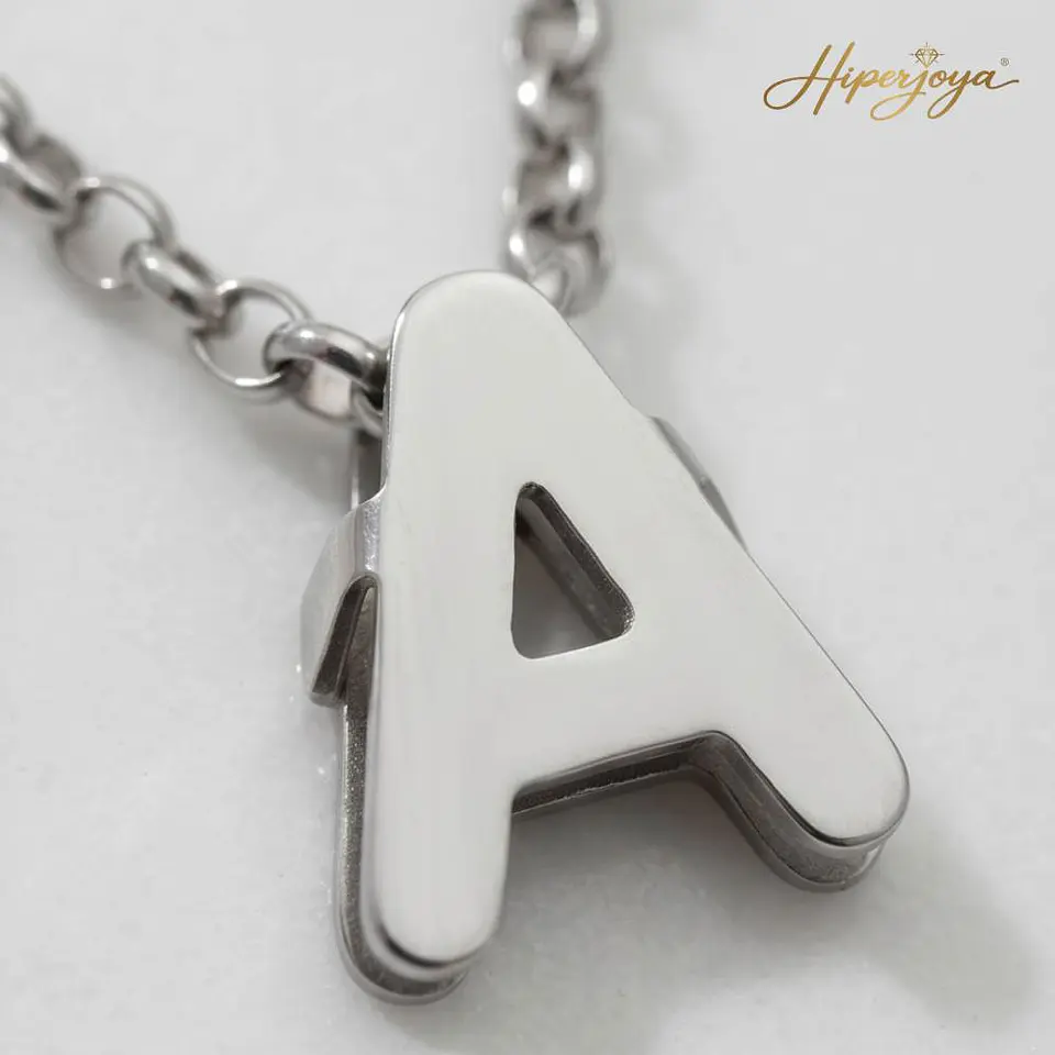 Gargantilla personalizada inicial plata 5