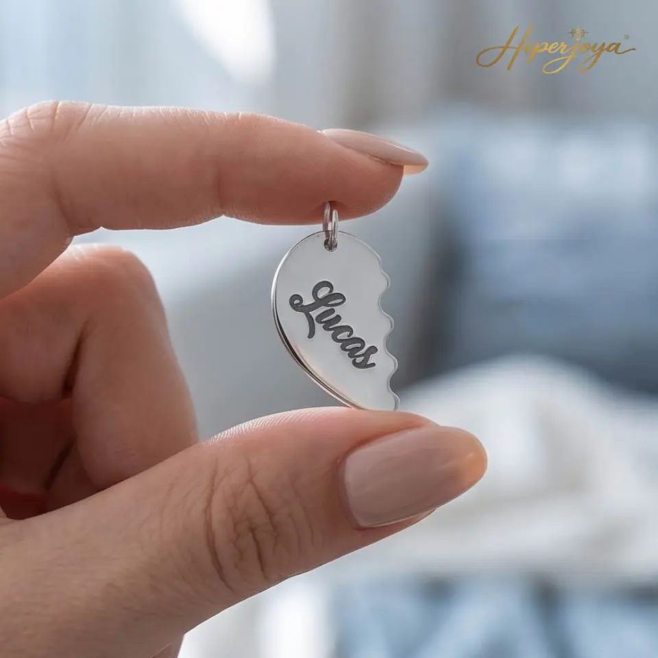 Colgantes personalizados con nombres plata 3