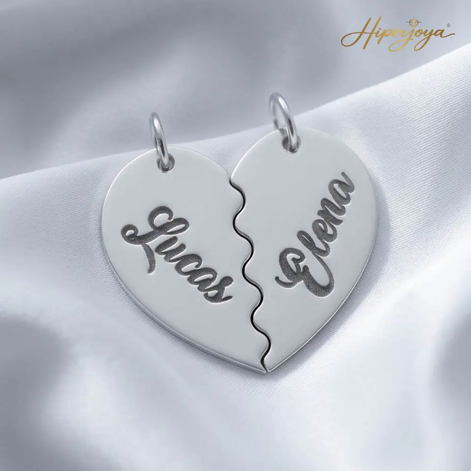 Colgantes personalizados con nombres plata 5