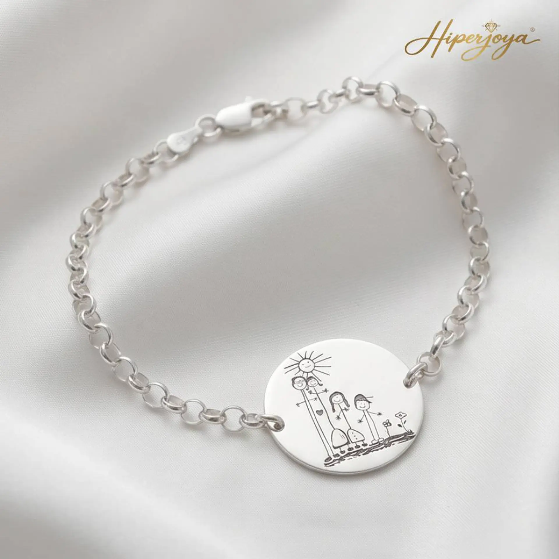 Pulsera familiar plata 5