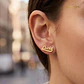 Pendientes personalizados de nombres plata con baño de oro  - vignette 2