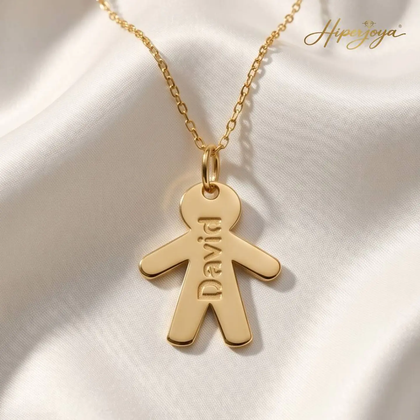 Gargantilla personalizada de niño con nombre plata  4