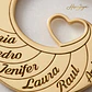 Gargantilla personalizada nombres y corazón plata con baño de oro - thumbnail 3