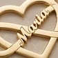 Gargantilla personalizada infinito corazón y nombre plata con baño de oro  - vignette 3